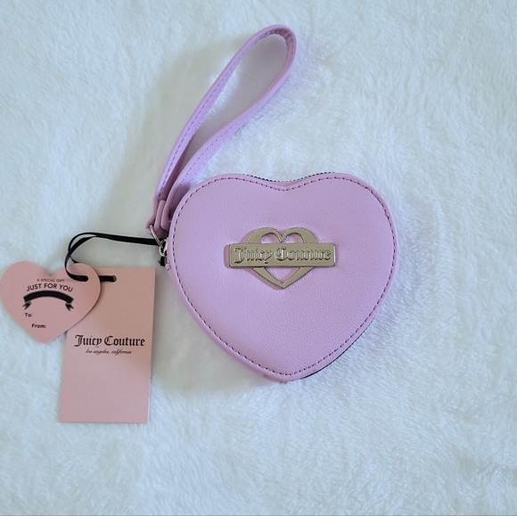 Juicy🍊 Couture "Orchid Bouquet"💐 Glam Heart❤ Zip Around Coin🪙 Purse - NWT - Picture 4 of 15